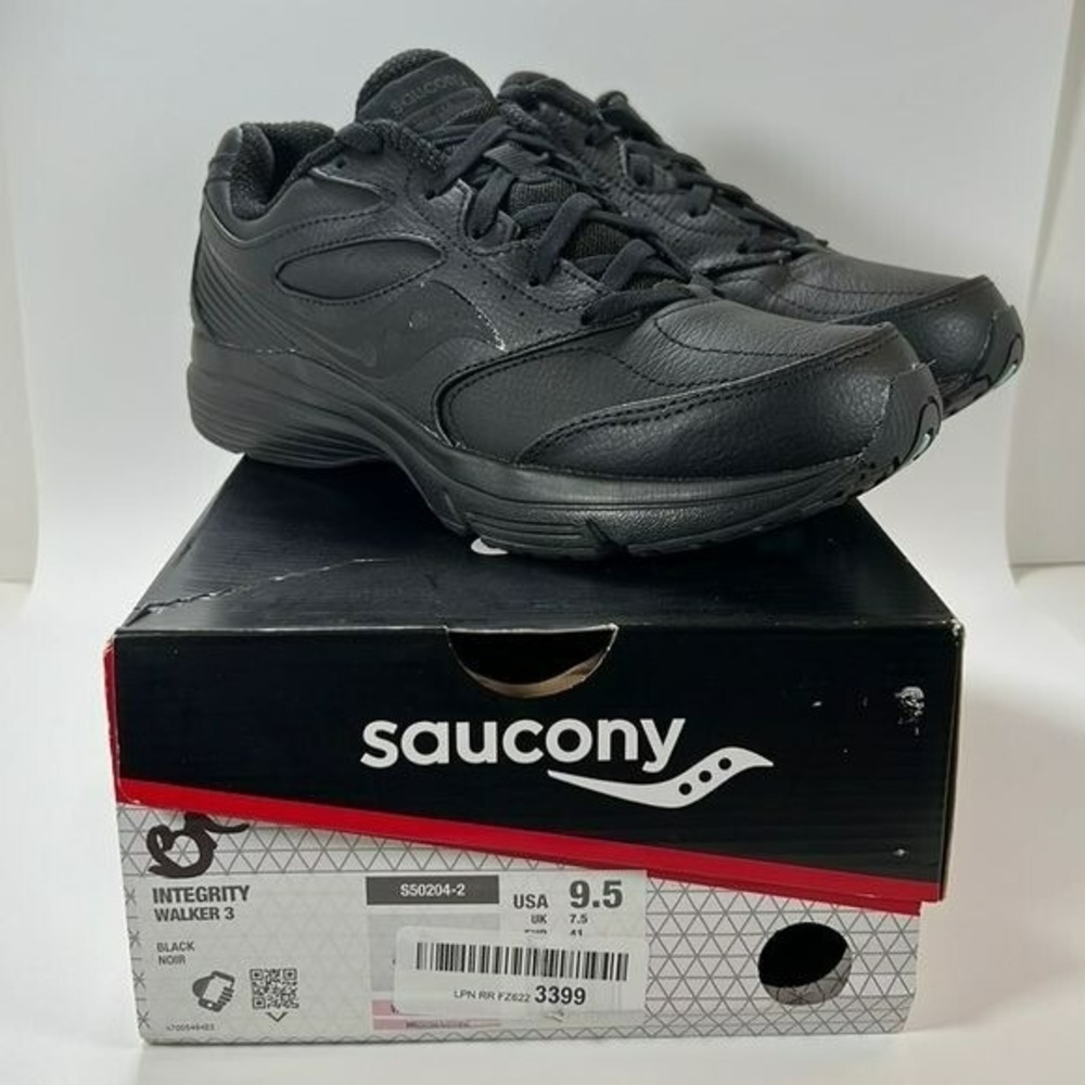 Saucony Integrity Walker Womens 9.5 Black Walking Outdoor EUC w/ Box - Picture 1 of 12